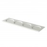 QFC presentatiebord met 4 spiegels 51 x 14 cm (per 6 stuks)