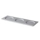 Amuse- & transportbord met 3 spiegels 34 x 11,5 cm (12 stuks)