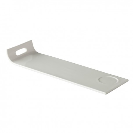 Rechth. bord met handvat/uitsparing 38 x 12,5 cm (12 stuks)