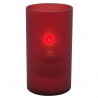 Cilinder acryl houder rood 5,9 x 11 cm (12 stuks)