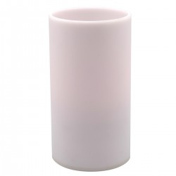 Cilinder acryl houder wit 5,9 x 11 cm (12 stuks)