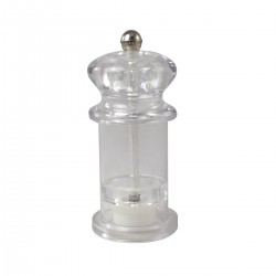 Acryl zout/pepermolen universeel 13 cm (12 stuks)