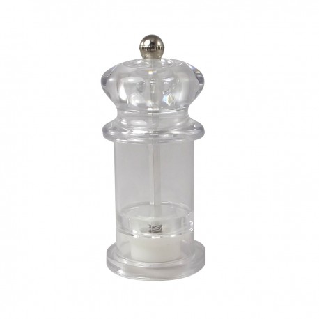 Acryl zout/pepermolen universeel 13 cm (12 stuks)