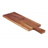 Acacia plank langwerpig met handvat 38 x 15 x 2 cm (6 stuks)