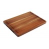 Acacia plank rechth. met inkeping 28 x 20 x 2 cm (per 1 stuks)