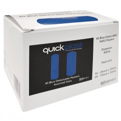 Quickplast detecteerbare blauwe pleisters