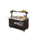 Buffet - Salad bar, gekoeld, 4x GN 1/1-150 (Wengé hout)