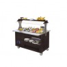 Buffet - Salad bar, gekoeld, 4x GN 1/1-150 (Wengé hout)