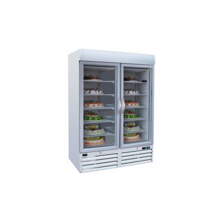Combisteel Vrieskast 2 Glasdeuren 1079L