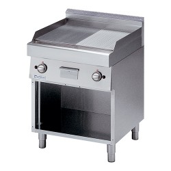 Bak/Grillplaten Modular 700 1/2 Glad-1/2 Gegroefd