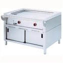 Teppanyaki gasplaat, 2 zones (2x 5 kW), op kast