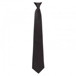 Clip-on stropdas zwart
