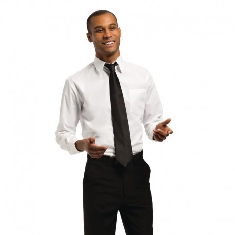 Uniform Works unisex overhemd lange mouw wit XL