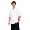 Whites Boston unisex koksbuis korte mouw wit XXL