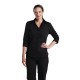 Uniform Works dames stretch shirt zwart M