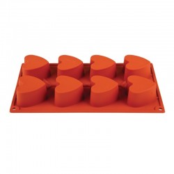 Pavoni Formaflex silconen bakvorm 8 hartjes