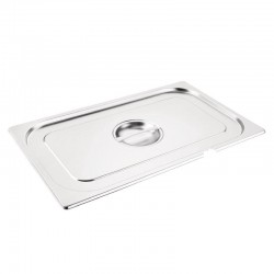 Vogue RVS deksel met lepeluitsparing GN1/1