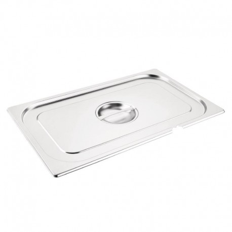 Vogue RVS deksel met lepeluitsparing GN1/1