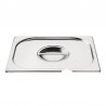Vogue RVS deksel met lepeluitsparing GN 1/2