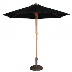 Bolero ronde zwarte parasol 2,5 meter