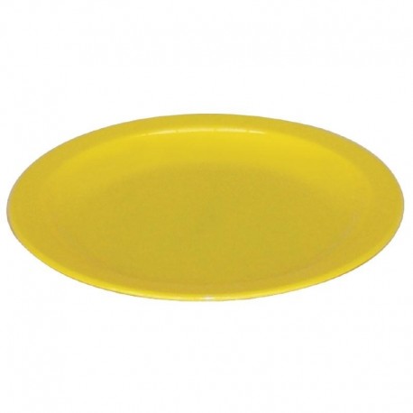 Kristallon bord 23cm geel