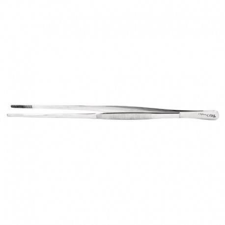 RVS micro pincet met ronde punt 30cm