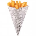 Colpac biologisch afbreekbare friteszakken met krantenprint (1000 stuks)