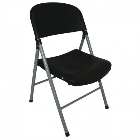 Bolero opklapbare stoelen zwart (2 stuks)
