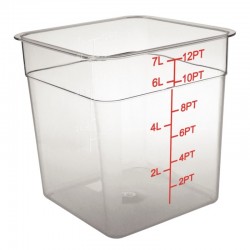 Vogue polycarbonaat voedseldoos vierkant 7ltr