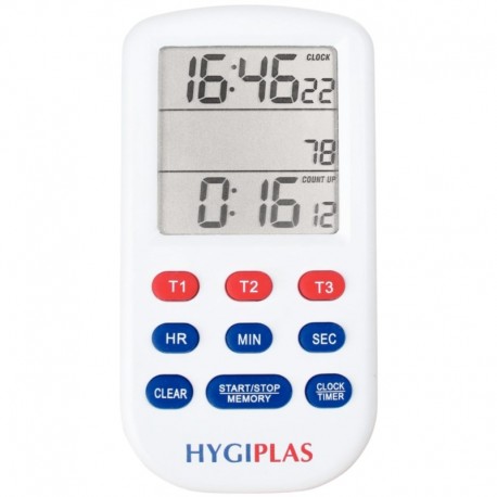 Hygiplas kookwekker met drievoudig display