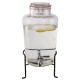 Olympia glazen retro waterdispenser met standaard 8,5L