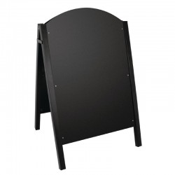 Olympia stoepbord met zwart metalen frame