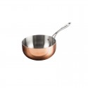 Vogue Triwall koperen inductie sauteuse conisch 20cm
