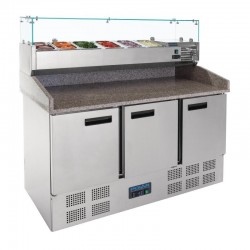 Polar gekoelde pizza/sandwich prepareercounter 368ltr