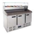 Polar G-serie gekoelde pizza/sandwich prepareercounter 368L
