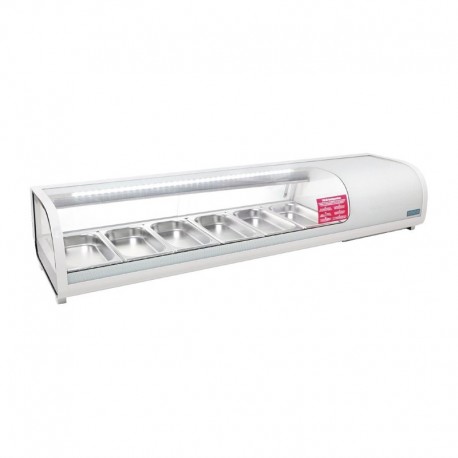 Polar gekoelde tapas vitrine 6x GN1/3