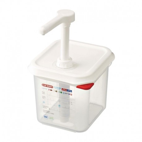 Araven sausdispenser GN 1/6 transparant 2,6ltr