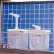 Araven set van 2 sausdispensers GN 1/6 transparant 2,6ltr