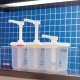 Araven set van 3 sausdispensers GN 1/9 transparant 1,5ltr