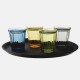 Olympia Cabot glazen tumbler blauw 26cl