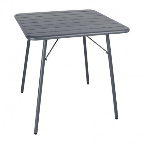 Bolero vierkante stalen tafel grijs 70cm