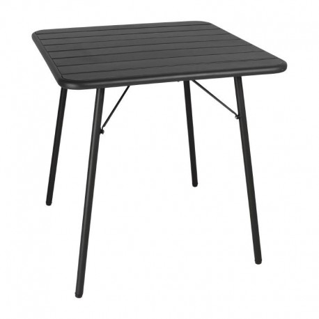 Bolero vierkante stalen tafel zwart 70cm