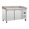 Polar G-serie pizza werkbank met marmeren blad 428L