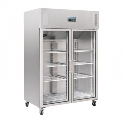 Polar Gastro 2-deurs koeling met glazen deuren 1200ltr