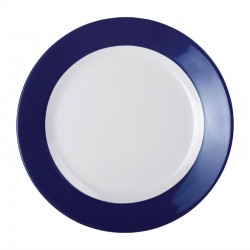 Olympia Kristallon Gala melamine borden met blauwe rand 23cm