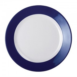 Kristallon Gala melamine bord met blauwe rand 23cm