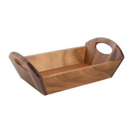 T&G Woodware houten broodschaal met handvatten acacia