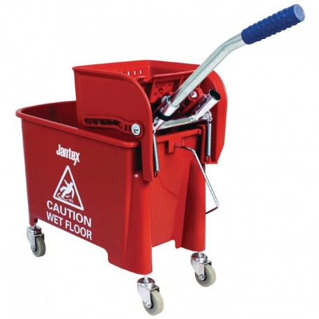 Jantex rolemmer met wringer rood 20ltr