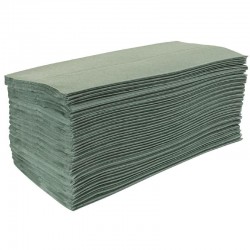 Jantex Z-gevouwen handdoeken groen 15 pakken