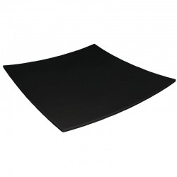 Kristallon vierkant bord met gebogen rand zwart 31x31cm